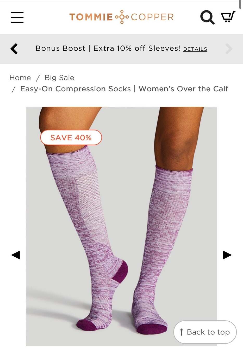 Tommie Copper Women's Wide OTC Compression Socks Multi 4-Pack Size 10-12.5